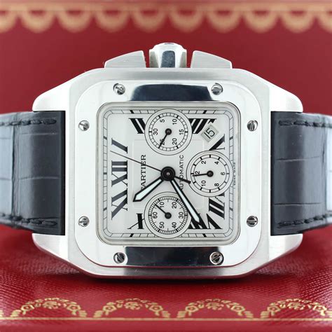 cartier santos mens watches|cartier santos 100 xl chronograph.